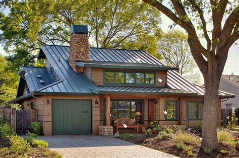 tan house green metal roof|metal green roof colors.